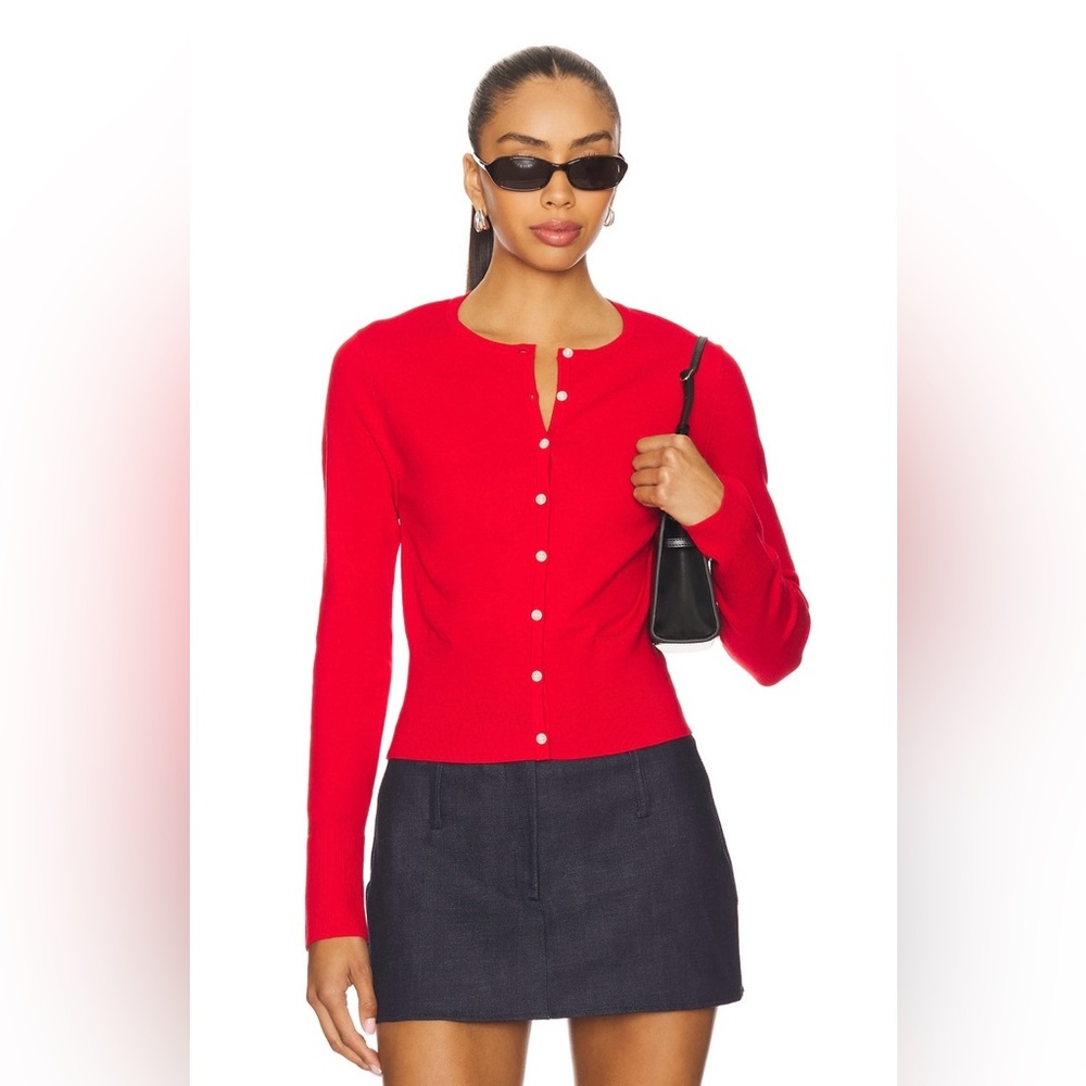 Lovers + Friends Scarlett Cardigan in Red